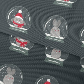 Rabbit Snow Globe Waterproof Oxford