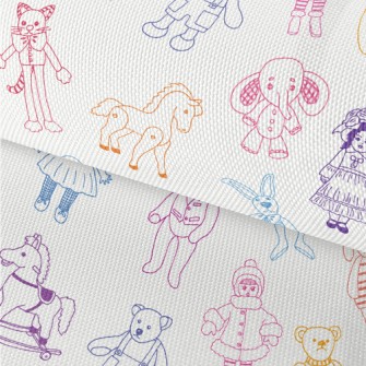 Retro Children's Toys Waterproof Oxford