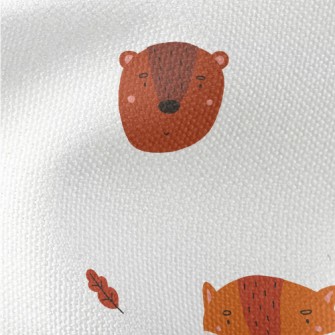 Nordic Animal Graffiti Waterproof Canvas