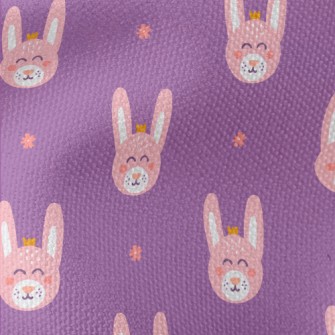 Happy Bunny Wearing A Crown Waterproof Canvas