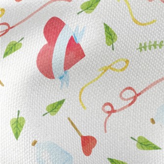 Hand Drawn Watercolor Valentin Waterproof Canvas