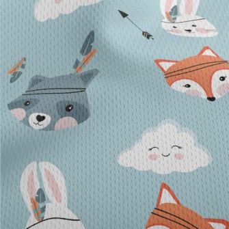 Indian Headdress Animal Athletic Mesh Flat Back