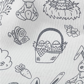 Black And White Easter Illustr Terry