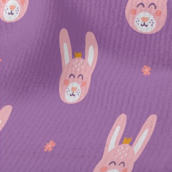 Happy Bunny Wearing A Crown Terry