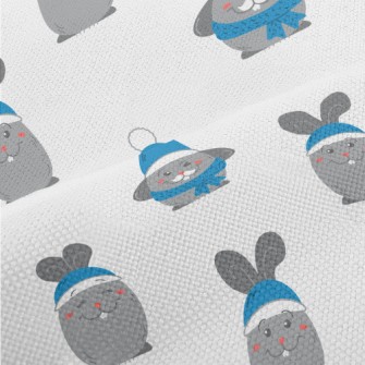 Blue Beanie Bunny Performance Linen
