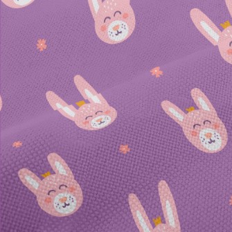 Happy Bunny Wearing A Crown Performance Linen