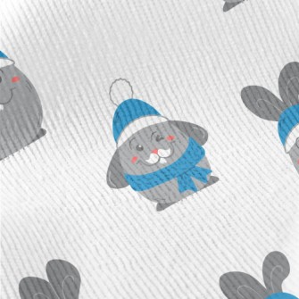 Blue Beanie Bunny Standard Corduroy