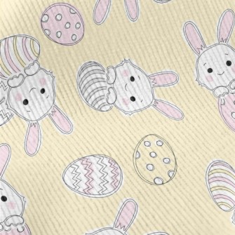 Happy Smiling Bunny Standard Corduroy