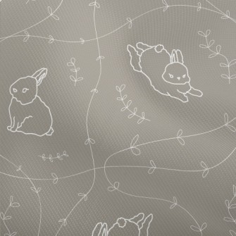 Cute Rabbit With Leaves Dobby