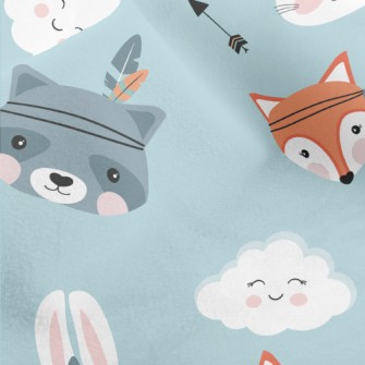 Indian Headdress Animal Micro Fleece