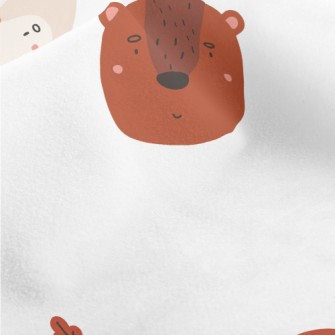 Nordic Animal Graffiti Micro Fleece