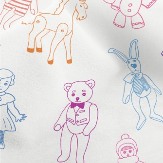 Retro Children's Toys Micro Fleece