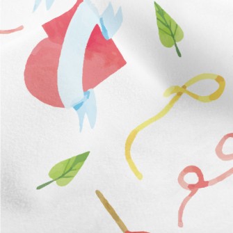 Hand Drawn Watercolor Valentin Micro Fleece