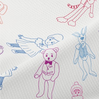 Retro Children's Toys Piqué