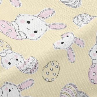 Happy Smiling Bunny Piqué