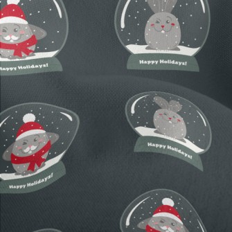 Rabbit Snow Globe Lightweight Performance Linen