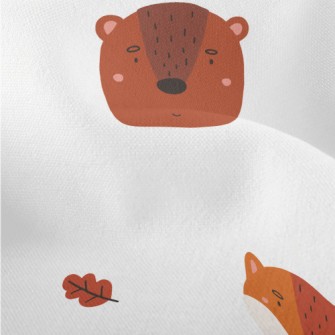 Nordic Animal Graffiti Lightweight Performance Linen