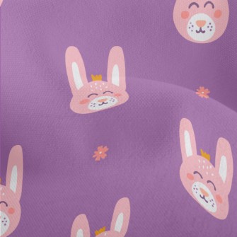 Happy Bunny Wearing A Crown Lightweight Performance Linen