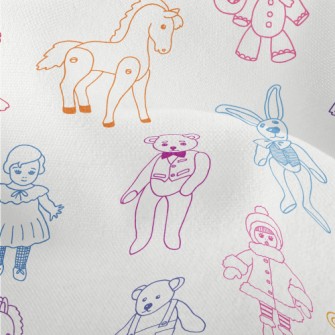 Retro Children's Toys Lightweight Performance Linen