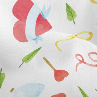 Hand Drawn Watercolor Valentin Lightweight Performance Linen