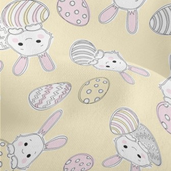 Happy Smiling Bunny Lightweight Performance Linen