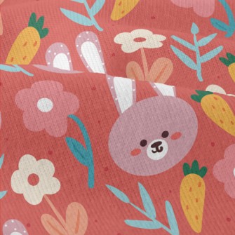 Cute Smiling Purple Rabbit Modern Jersey