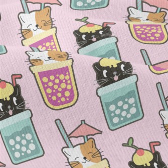Cute Cat Hand Shake Drink Modern Jersey