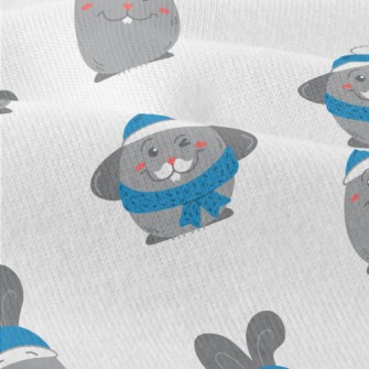 Blue Beanie Bunny Modern Jersey