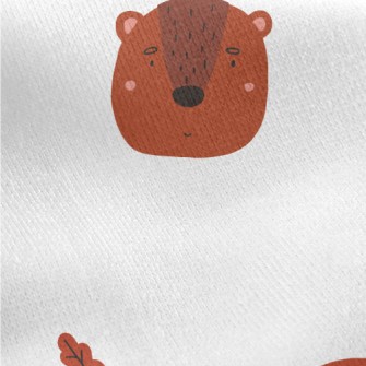 Nordic Animal Graffiti Jersey Backed Fleece