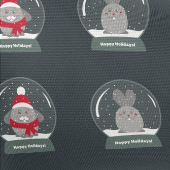 Rabbit Snow Globe Pongee