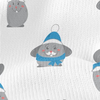 Blue Beanie Bunny Stretch Jersey