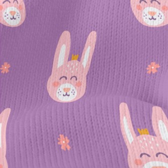 Happy Bunny Wearing A Crown Stretch Jersey