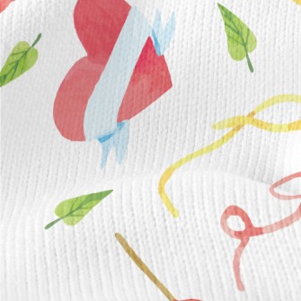 Hand Drawn Watercolor Valentin Stretch Jersey