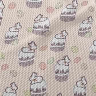 Cupcakes And Easter Eggs Birdseye Piqué