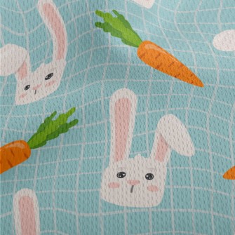 Cartoon Mouthless Folded Ear R Athletic Mesh Flat Back