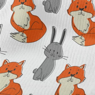 Hand Drawn Rabbit And Fox Terry