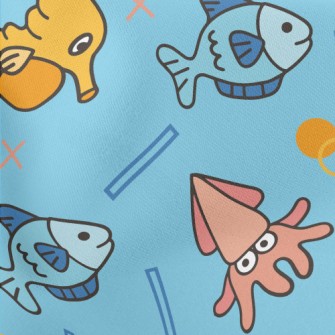 Cartoon Sea Creatures Stretch Ponte