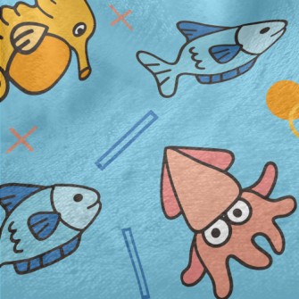 Cartoon Sea Creatures Minky