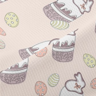 Cupcakes And Easter Eggs Piqué