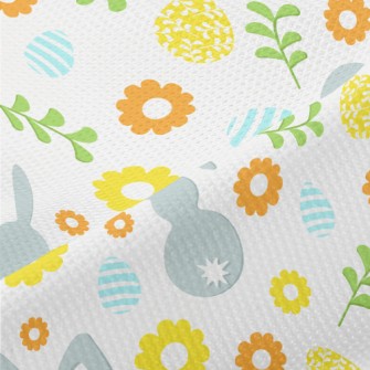 Colorful Cartoon Easter Piqué