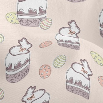Cupcakes And Easter Eggs Lightweight Performance Linen