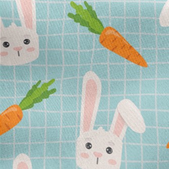 Cartoon Mouthless Folded Ear R Jersey Backed Fleece