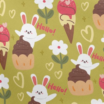 Surprise Bunny With Dessert Pongee