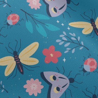 Insects And Flowers Chiffon