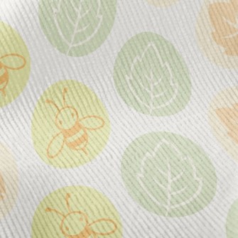 Bee And Leaves Standard Corduroy