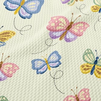 Colorful Butterfly Birdseye Piqué