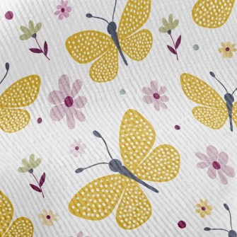 Yellow Butterfly Standard Corduroy