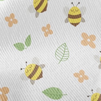 Bee And Little Flowers Standard Corduroy