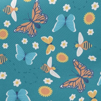 Colorful Butterflies Twill