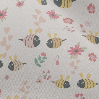 Flowers And Bees Couple Chiffon